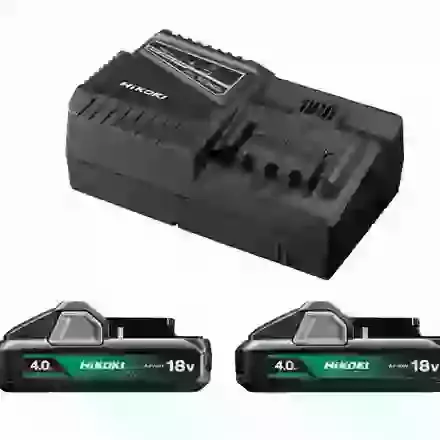 HIKOKI 18V Starter Pack 2 (4.0Ah) - 2 x BSL1840M & UC18YFSL